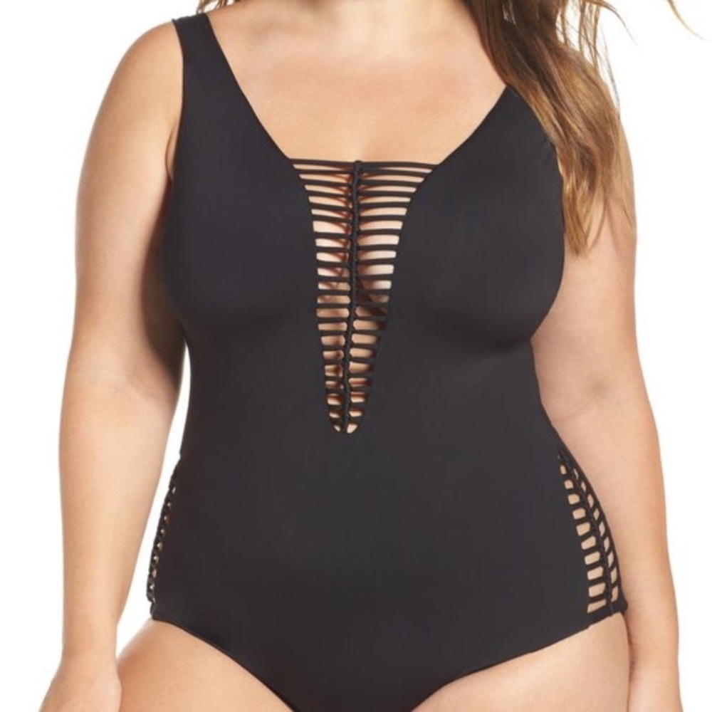 Becca ETC Swim No Strings Attached One Piece (size 0X) NWT